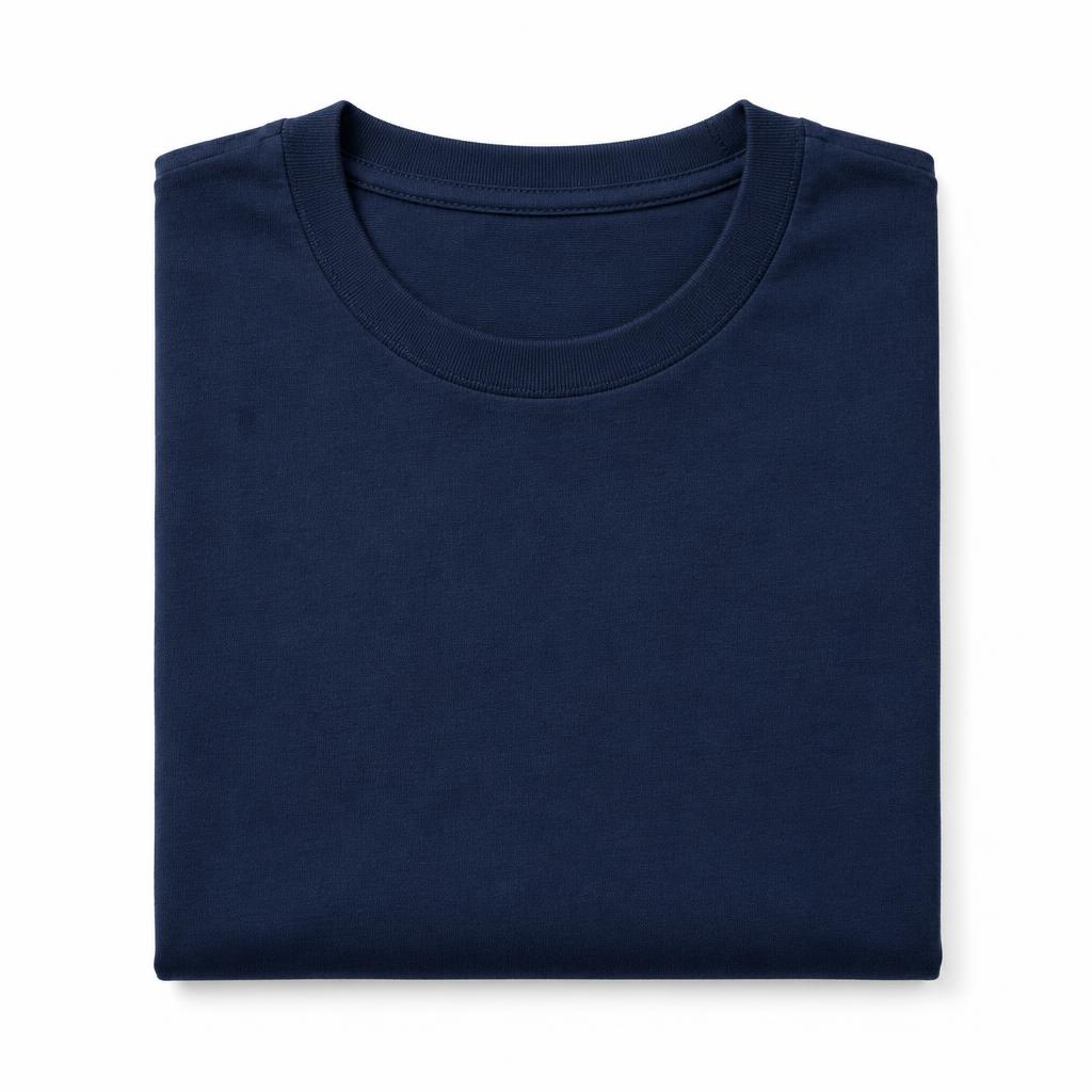 Classic Cotton T-Shirt — Navy